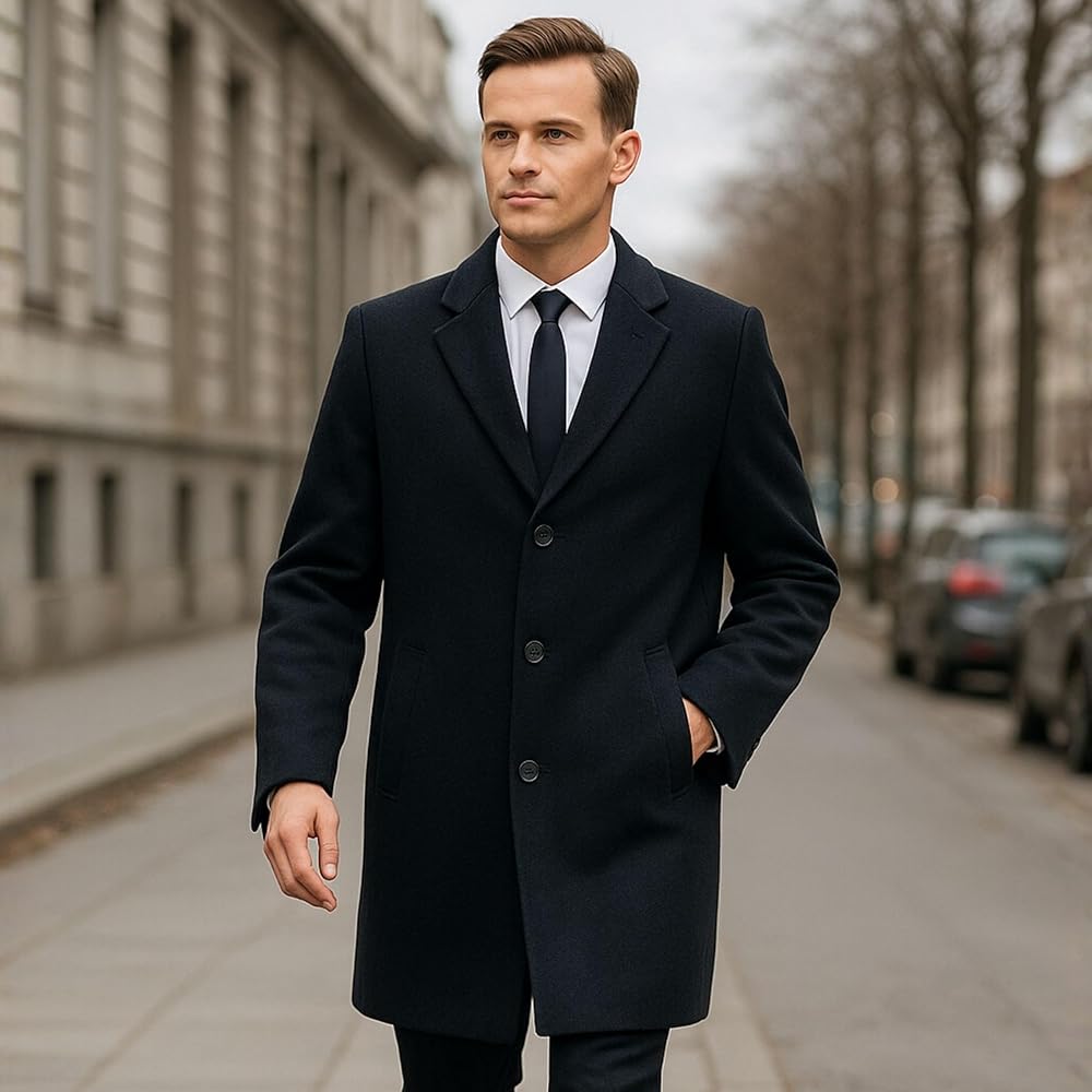 Alpine Swiss Luke Mens 3 Button Tailored Wool 37